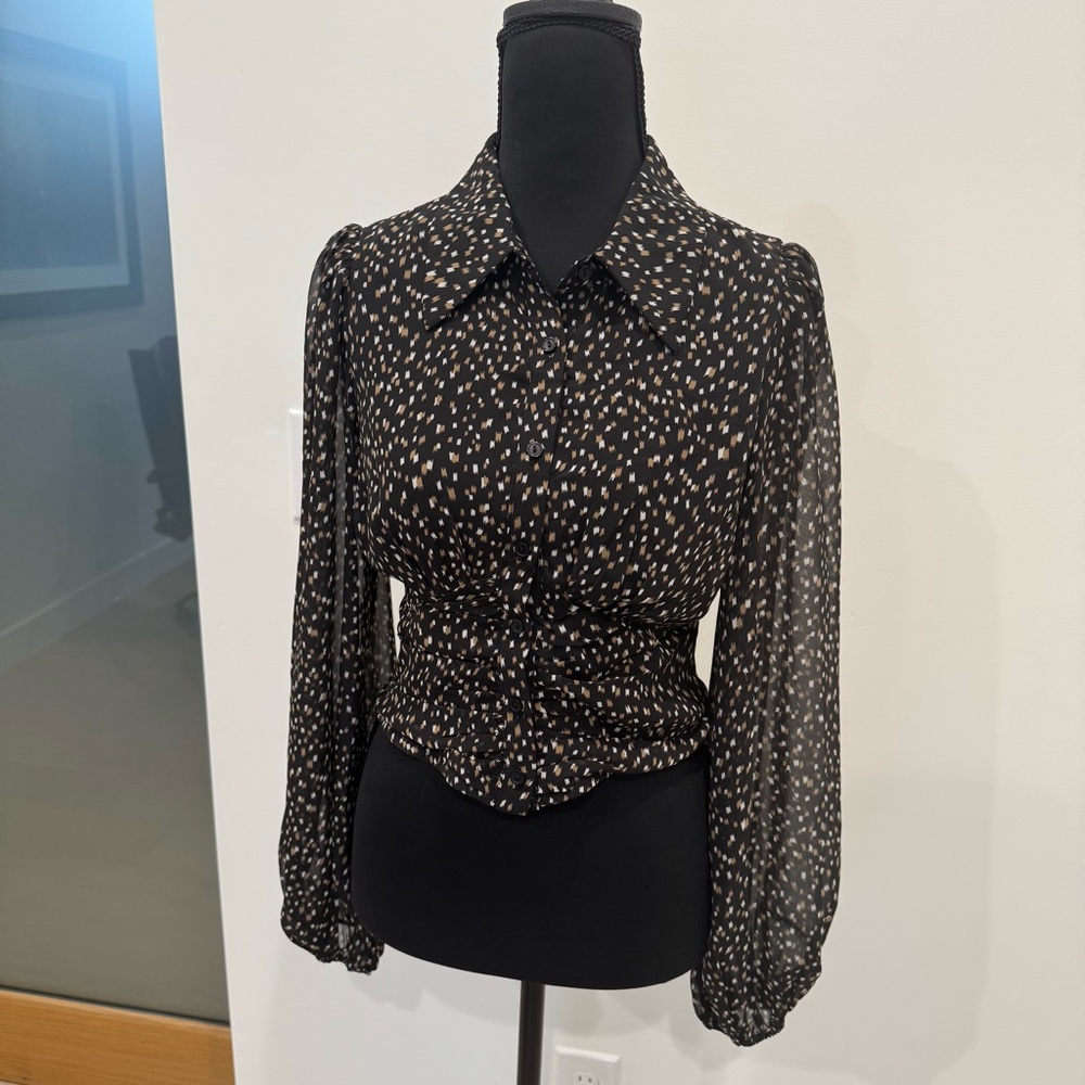 Astr Geometric Print Women's Top
